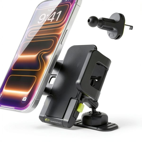 Bracketron TripGrip Vent Dash Mount 360 Rotation One Button-0