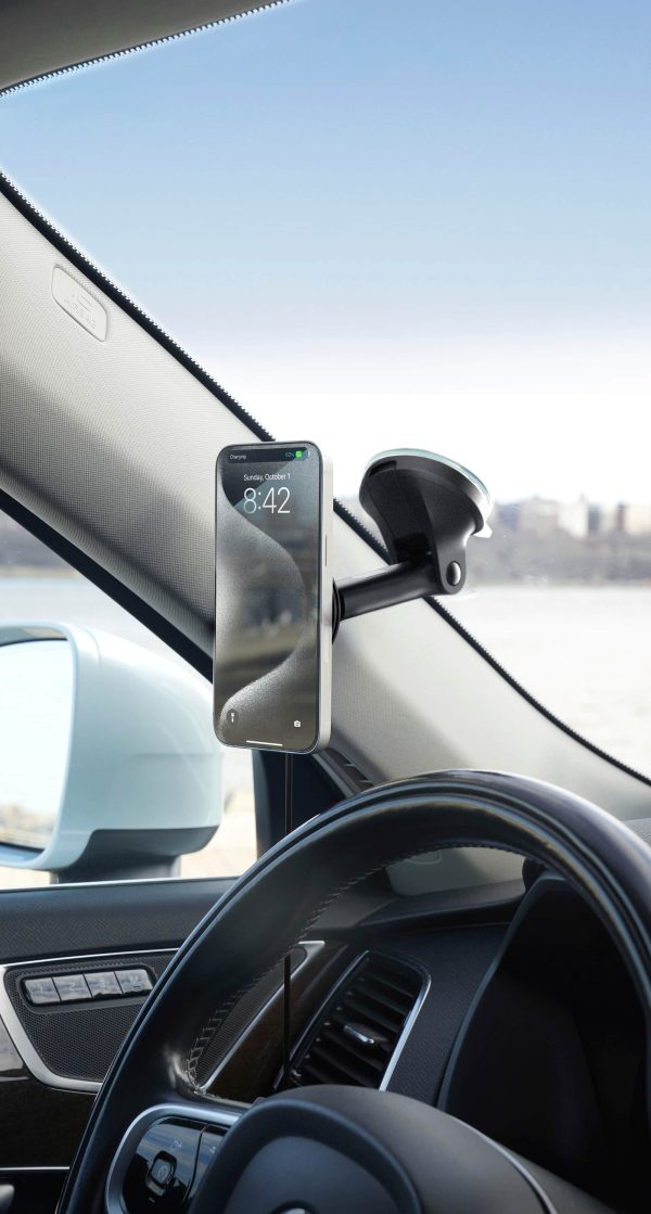 Velox Qi2 Mini Car Phone Mount Wireless Charging Magnetic-8