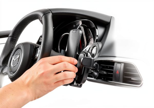 Easy One Touch 6 Car Phone Holder Universal Vent Mount-7