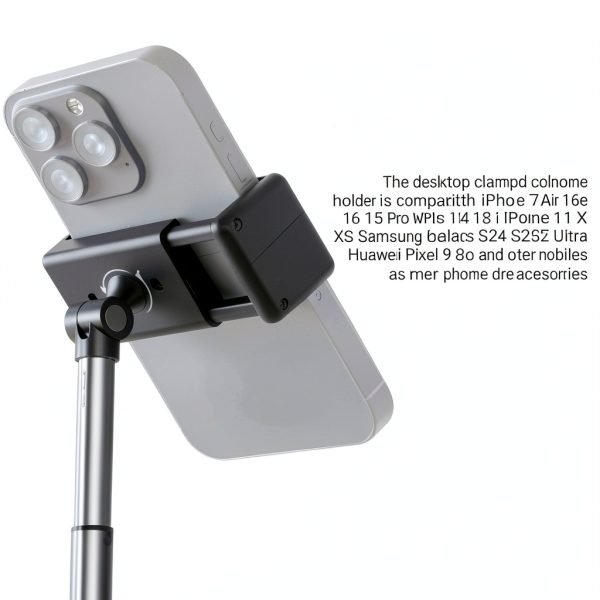Neewer Entry Level Phone Stand Desk Bed 360 Adjustable-2