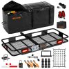 Mockins Cargo Carrier Hitch Mount Basket Heavy Duty 500lbs-0