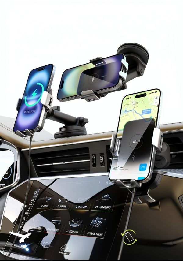 Bracketron Automatic Charging Phone Holder Car Mount Qi-4