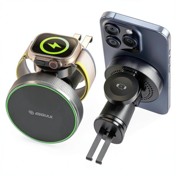 Esoulk Magnetic Wireless Car Charger 2 in 1 Fast Charging-1