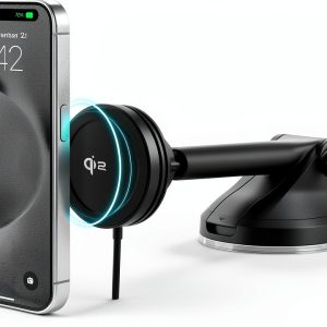 Velox Qi2 Mini Car Phone Mount Wireless Charging Magnetic-0