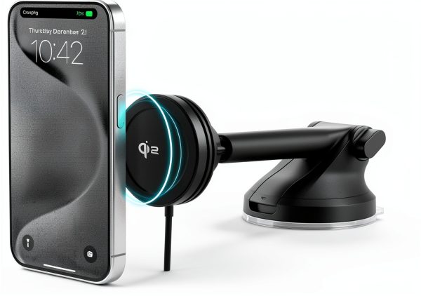 Velox Qi2 Mini Car Phone Mount Wireless Charging Magnetic-0