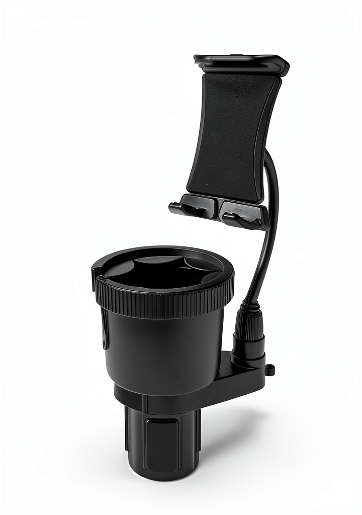 ToughTested XL Cup Holder Mount installed in a vehicle cup holder