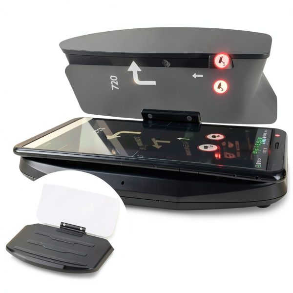 Car HUD Display GPS Projector ABS Material Adjustable Phone-0