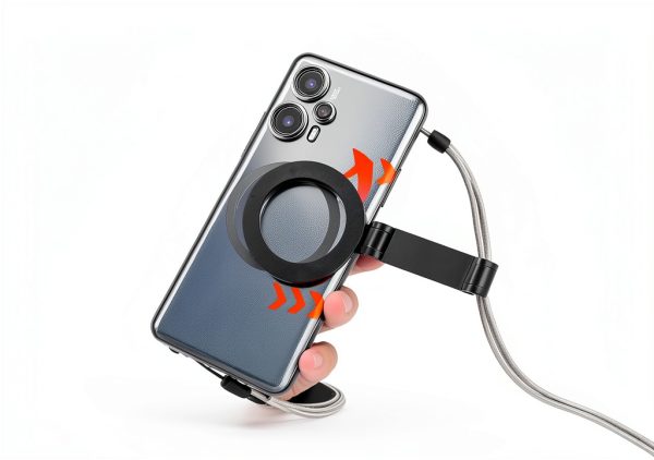 Magnetic Neck Phone Holder Hands Free Vlog Selfie Mount-3