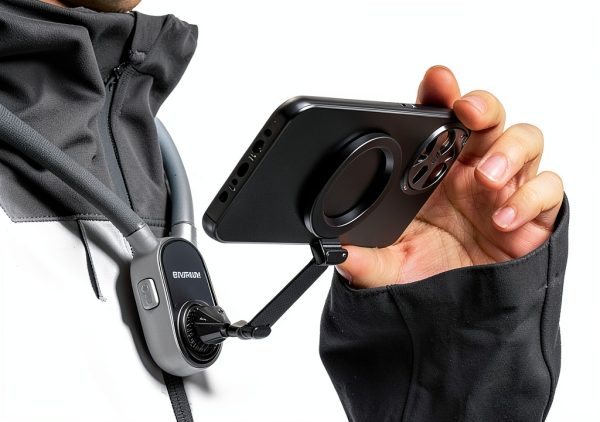 Magnetic Neck Phone Holder Hands Free Vlog Selfie Mount-7