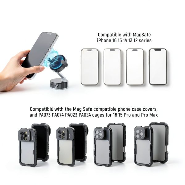 Neewer Magnetic Phone Holder Mount Stand Car Gym Video-7