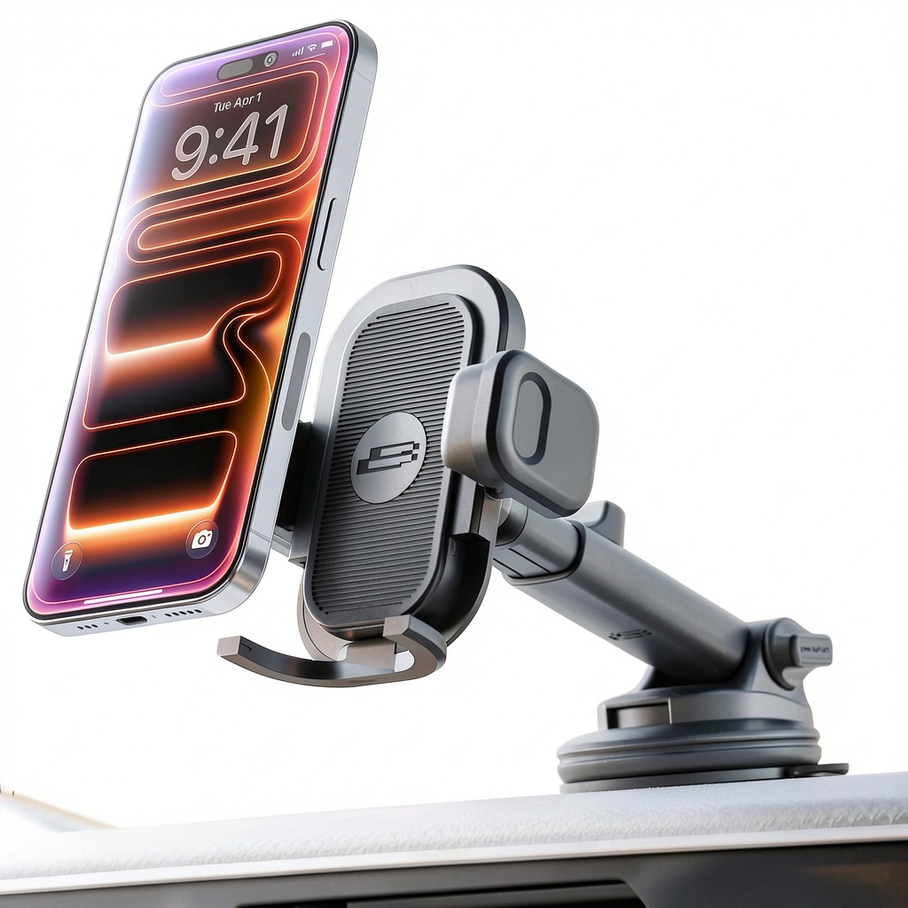 Installing Bracketron TripGrip PRO Car Phone Mount Window Dash Vent on a car windshield