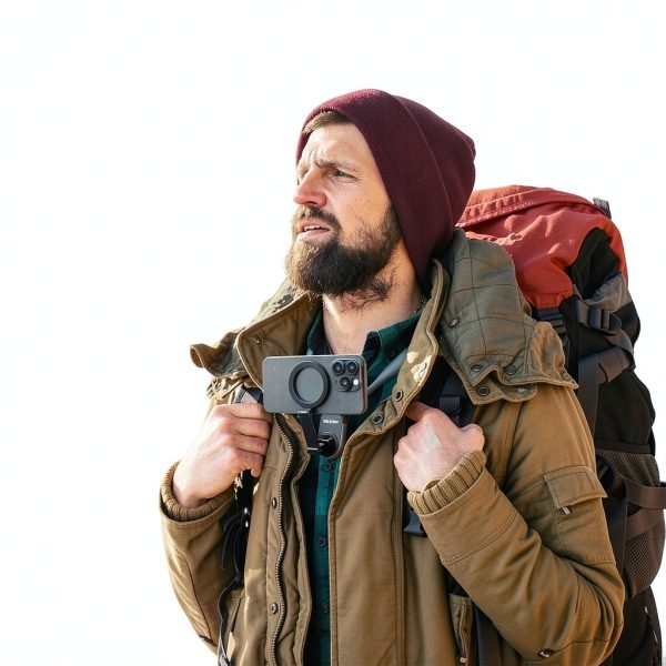 Magnetic Neck Phone Holder Hands Free Vlog Selfie Mount-2