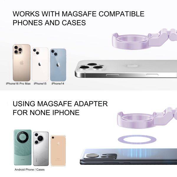 Pavo MagSafe Phone Holder Foldable Travel Mount for iPhone-10