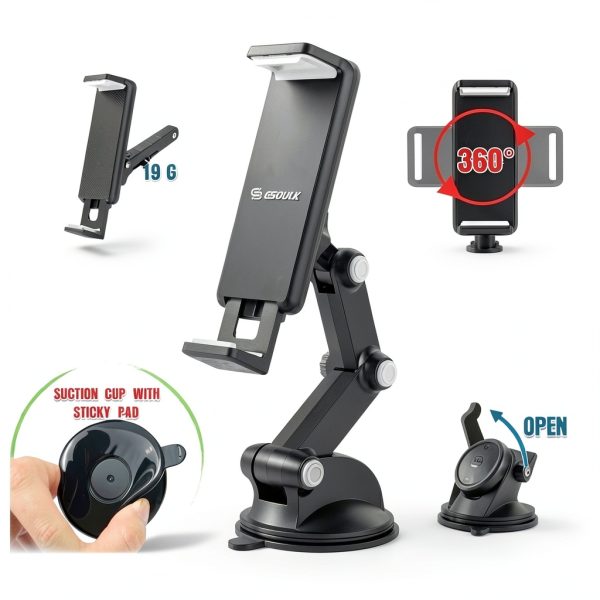 Car Tablet Holder Universal Compatibility Adjustable Angles-7