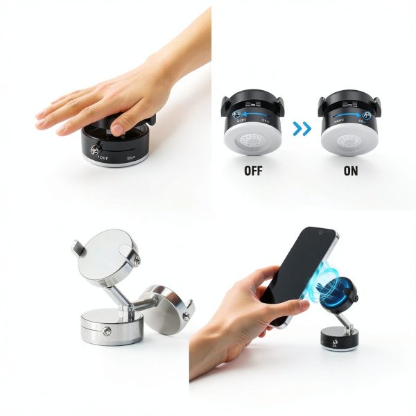 Neewer Magnetic Phone Holder Mount Stand Car Gym Video-4