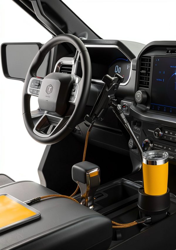 RoadTech Power Cup XL Bottle & Phone Mount with 4‑Port Charger-7
