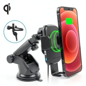 Wireless Car Charger Pavo Smart Grip Mount 15W-0