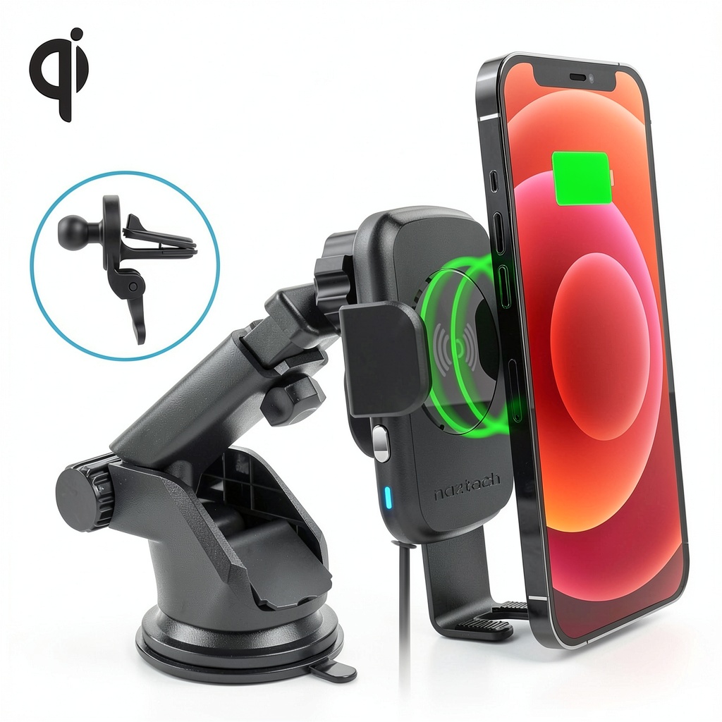 Pavo Wireless Car Charger mounted on a car vent