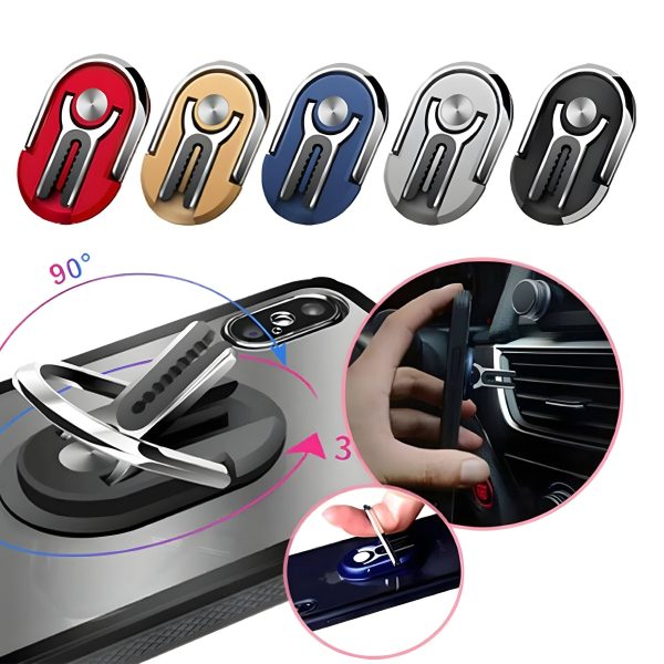 Pavo Ring Grip Car Vent Mount 2-in-1 Design-2