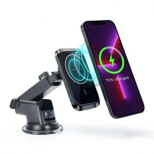 Entronix Magnetic Car Phone Holder with MagSafe Wireless Charging-0