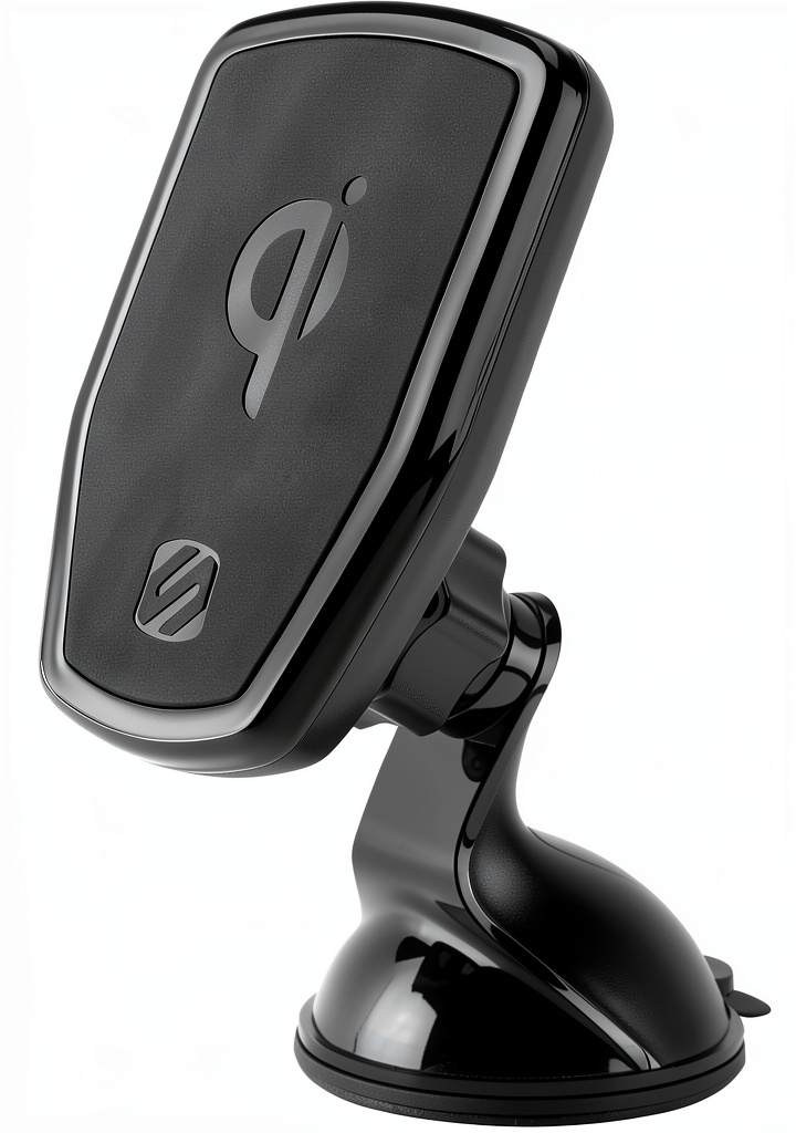 Pavo mount installed on a car dashboard
