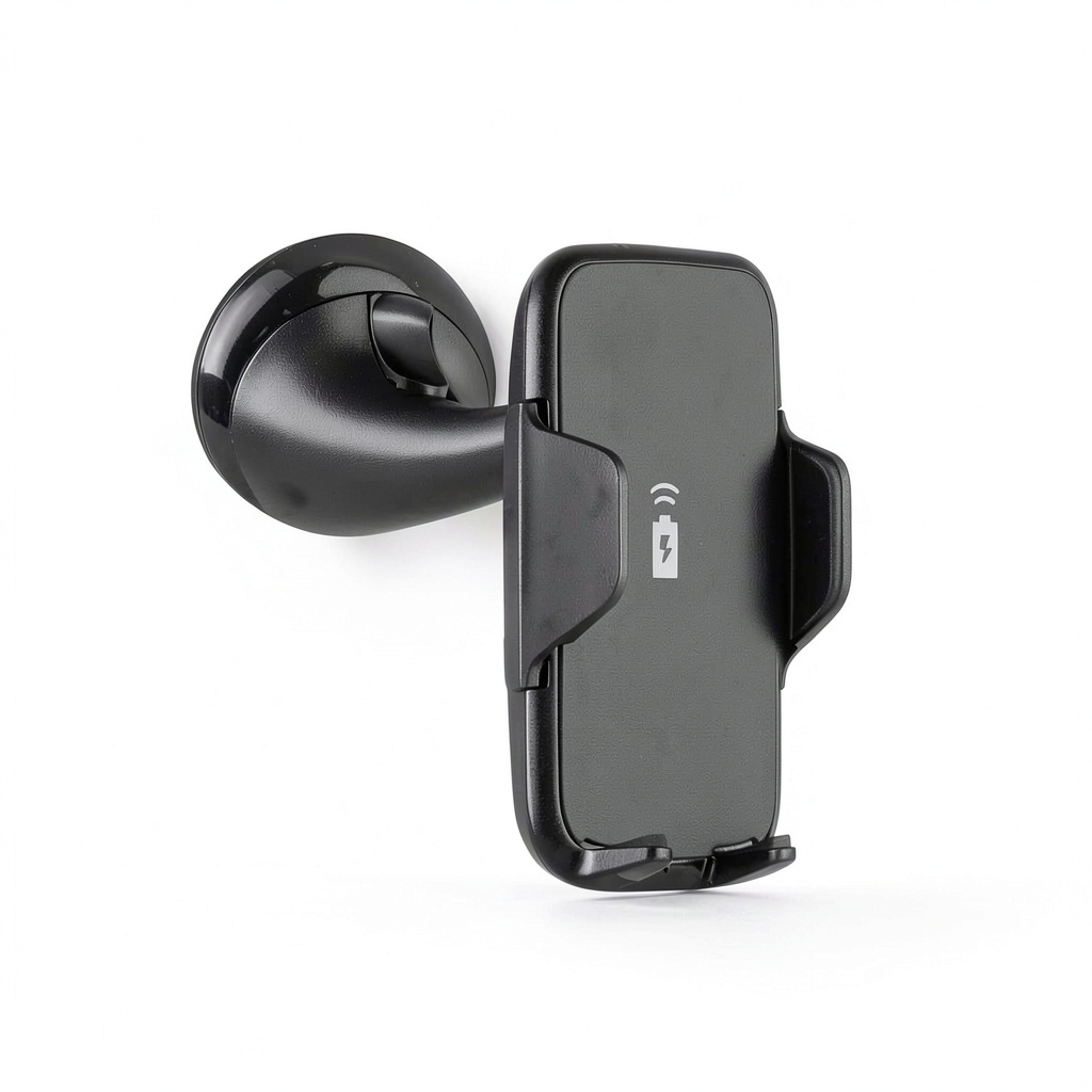 ToughTested wireless car mount attached to a car dashboard