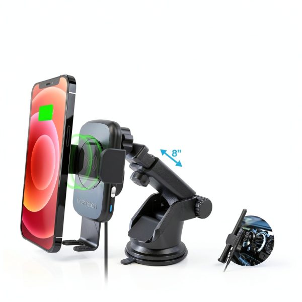 Wireless Car Charger Pavo Smart Grip Mount 15W-1