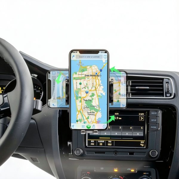 Esoulk 360° Air Vent Wireless Car Charger 15W Fast Charge & Rotation-4