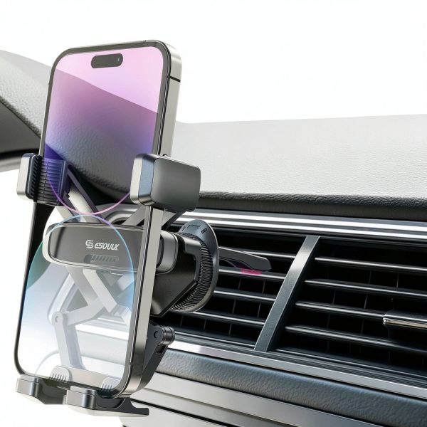 Gravity Slide Car Phone Mount AutoGrip Universal Vent Holder-7