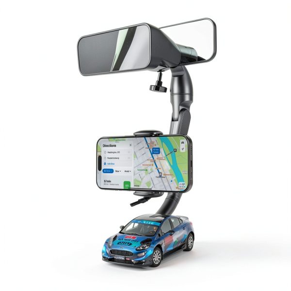 Esoulk Car Mirror Phone Holder Adjustable 360° Universal Fit-6