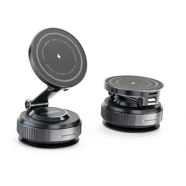 MagSafe 15W Wireless Car Phone Holder – Foldable Magnetic Mount 360°-1