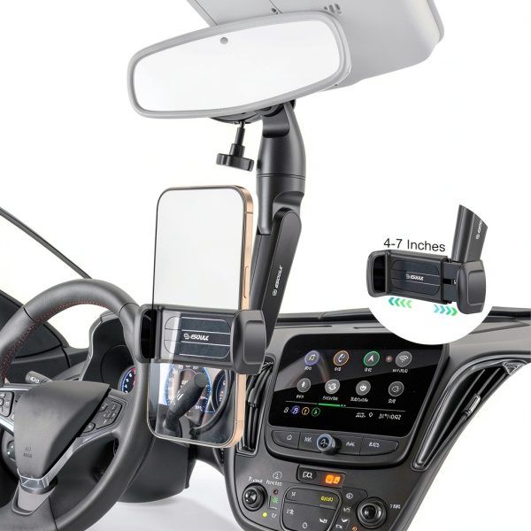 Esoulk Car Mirror Phone Holder Adjustable 360° Universal Fit-5