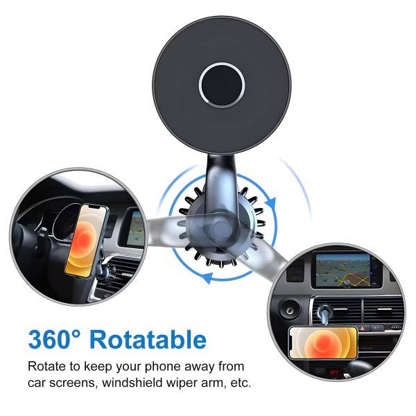 MagSafe Car Vent Phone Mount by BrandX Ultra Secure Twist‑Lock Design-1