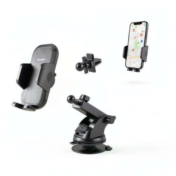 FlexMount 3-in-1 Car Phone Holder Universal Dashboard Windshield Mount-2