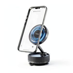 AirTight Vacuum Phone Mount by Mybat Black 15W Fast Charging-0