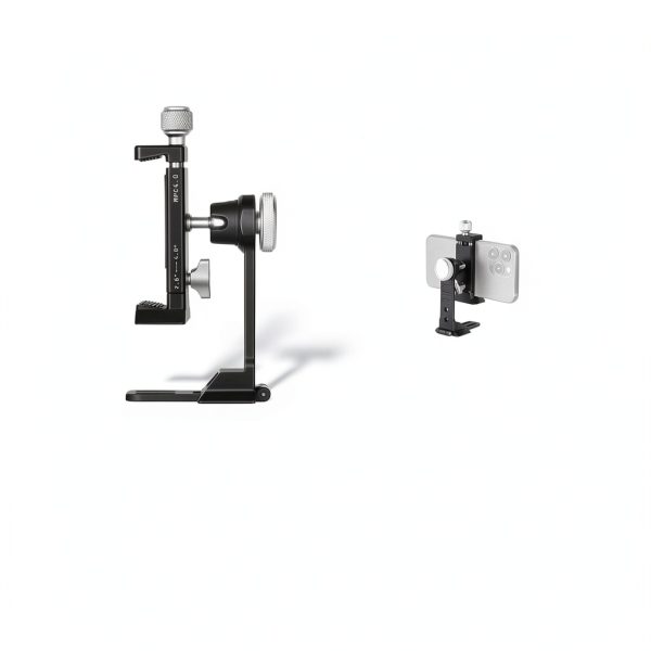 Neewer Metal Phone Mount Cold Shoe Tripod for Smartphones Black-8
