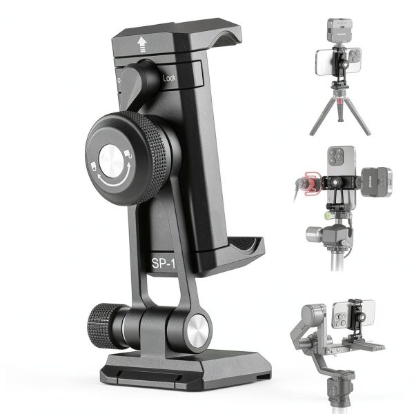 Neewer Arca QR Phone Mount 360° Swivel Cold Shoe for iPhone Samsung-0