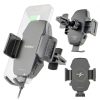 Wireless Car Charger Esoulk 15W Fast Charging Vent Mount Black-1