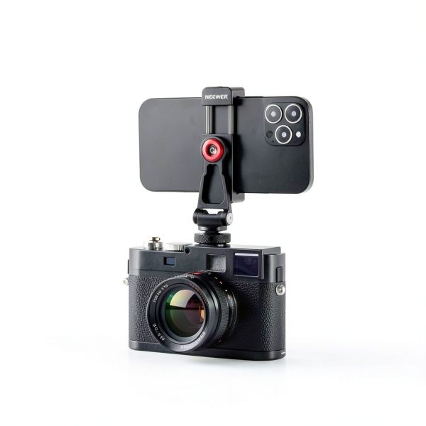 Neewer Universal Metal Phone Mount with Cold Shoe Adjustable Joint-5