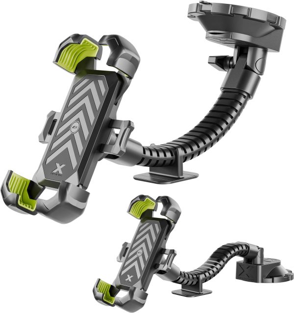 Bracketron HD XLock Window and Dash Mount Black Heavy Duty Gooseneck-1