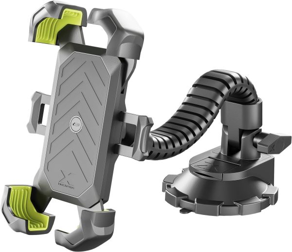 Bracketron HD XLock Window and Dash Mount Black Heavy Duty Gooseneck-0