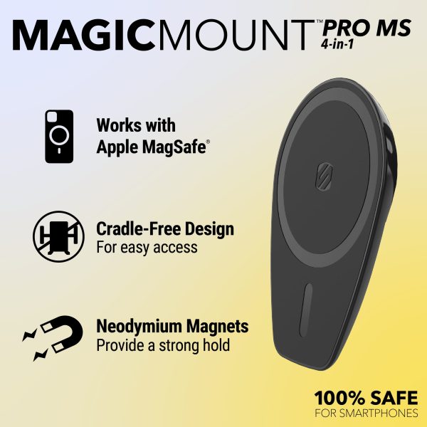 MagicMount 4-in-1 Pro MS Magsafe Ring Patch – Black by Scosche-1