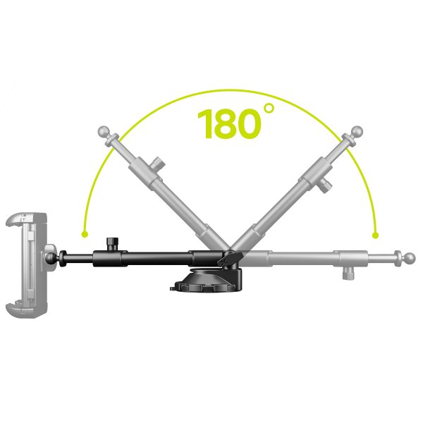 Bracketron HD Tablet Extend Mount - Black Heavy Duty Suction Mount-20