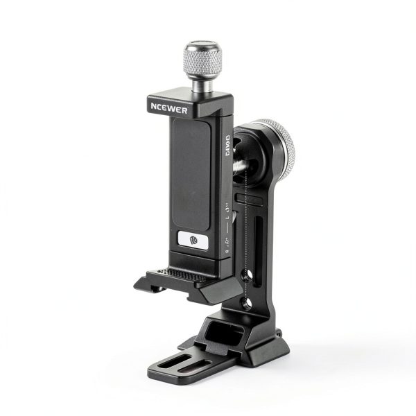 Neewer Metal Phone Mount Cold Shoe Tripod for Smartphones Black-5