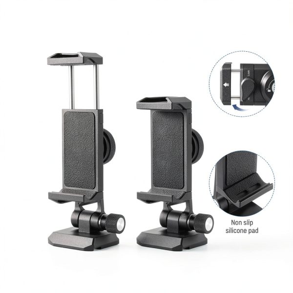 Neewer Arca QR Phone Mount 360° Swivel Cold Shoe for iPhone Samsung-2