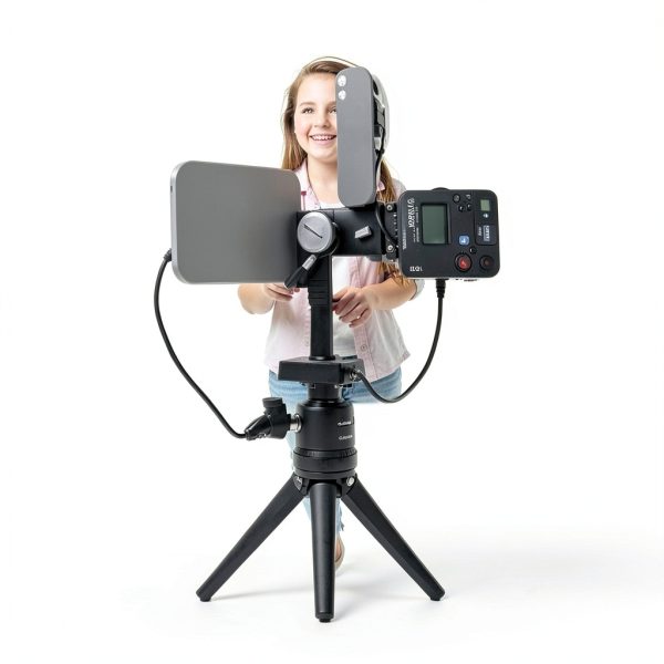 Neewer Metal Phone Mount Cold Shoe Tripod for Smartphones Black-7