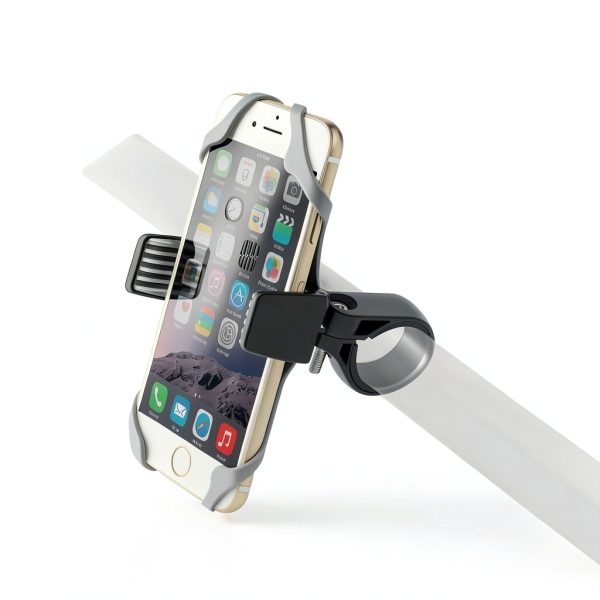 Bracketron Mi-T Grip Bar Mount Black 6‑Point Silicone Phone Holder-6