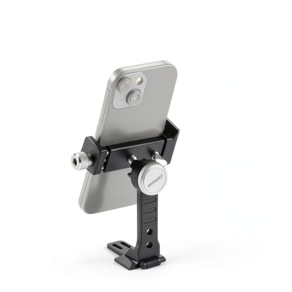 Neewer Metal Phone Mount Cold Shoe Tripod for Smartphones Black-4