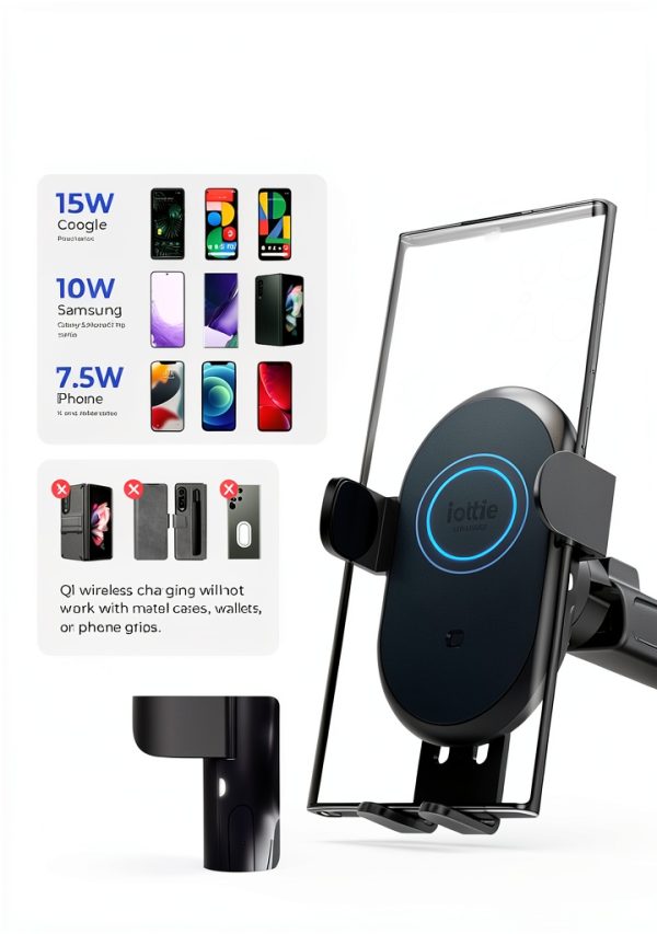 iOttie - Auto Sense 2 Wireless Dashboard & Windshield Car Mount - Black-2